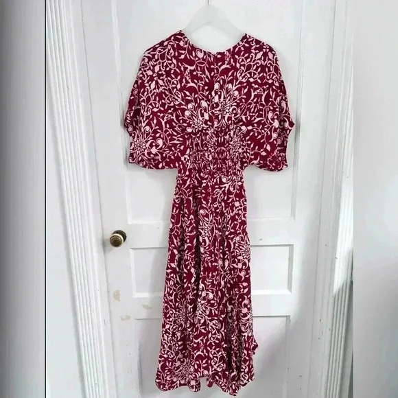 The Kooples Coromandel Silk Red Dress Size 8 $468 - Picture 6 of 6